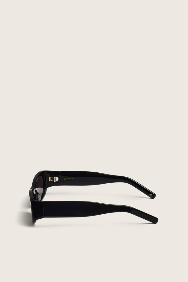 Узкие прямоугольные очки 2MOOD черного цвета