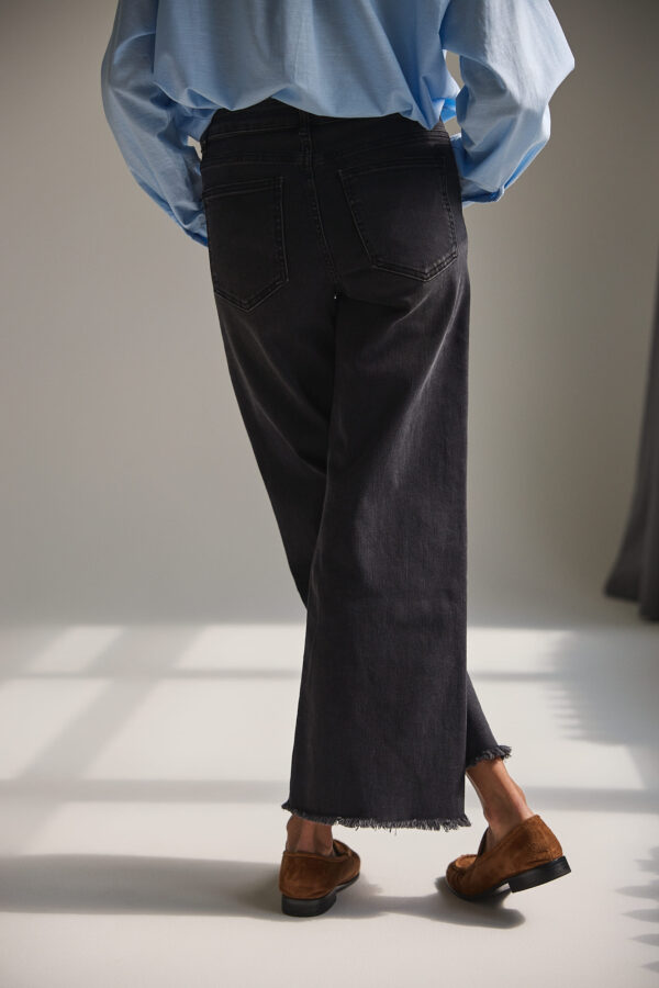 Джинсы ORO Wide leg черного цвета