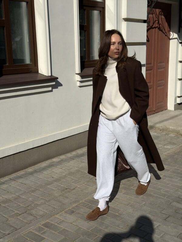 Джоггеры 2MOOD из футера серого цвета